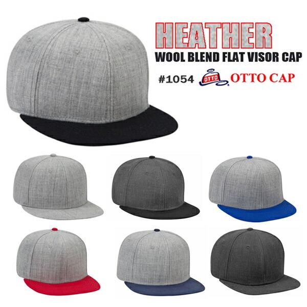 ヘザーカラー】OTTO CAP ヘザーウールブレンド フラットバイザー