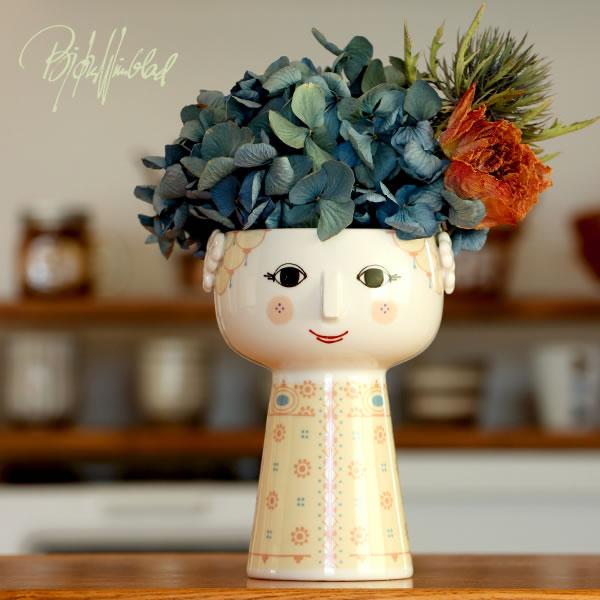 ビヨンヴィンブラッド ビンテージのニモール窯の蓋物小物入れ！絵柄が