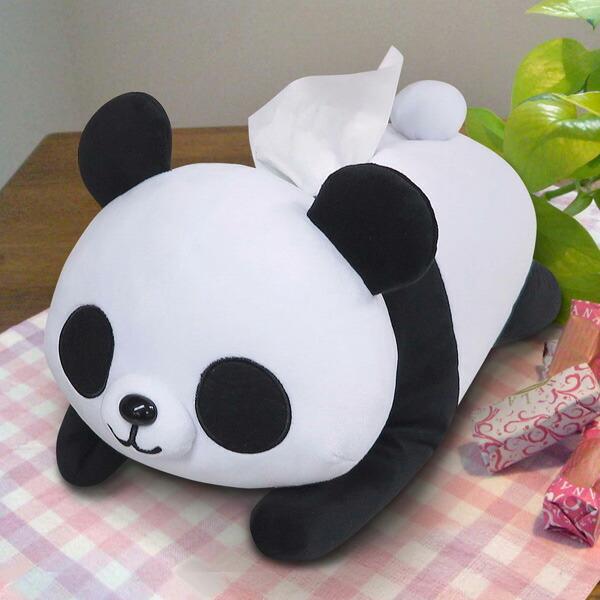 ティッシュカバー パンダのぬいぐるみティッシュカバー （ ティッシュ