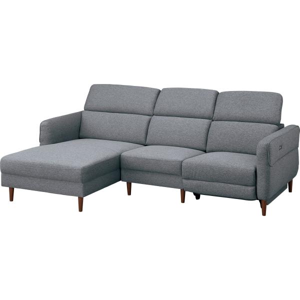 ニトリ（NITORI） 電動布張りカウチソファ(KK026RC DGY) : ニトリ