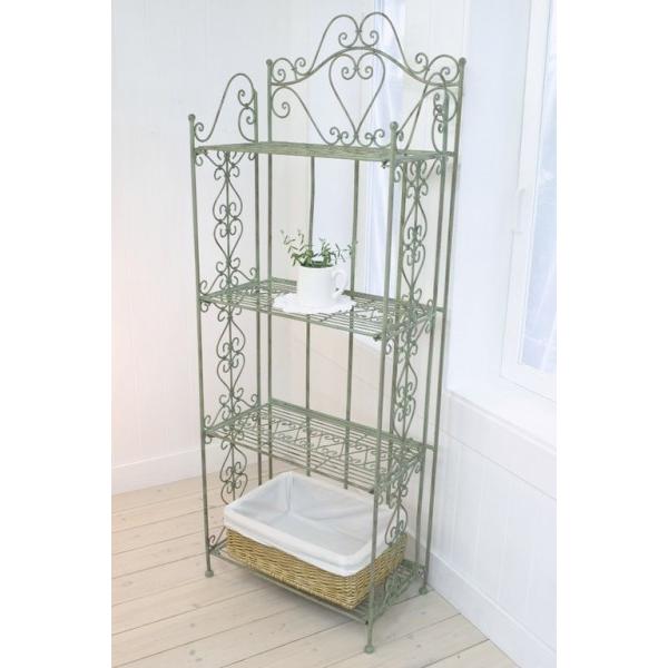 アイアン 4段シェルフ オープンラック アイアンラック ウィズリー