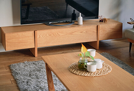 開梱設置無料]【大川家具】テレビボード 180/200cm幅 レグナ