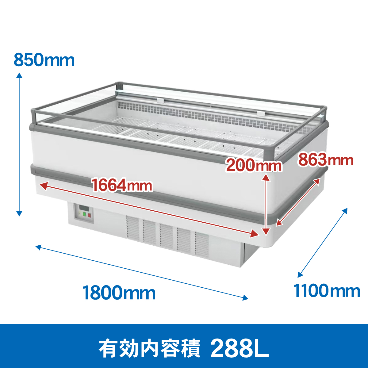 JCMオフィシャルショップ / アイランド平型冷凍・冷蔵ショーケース