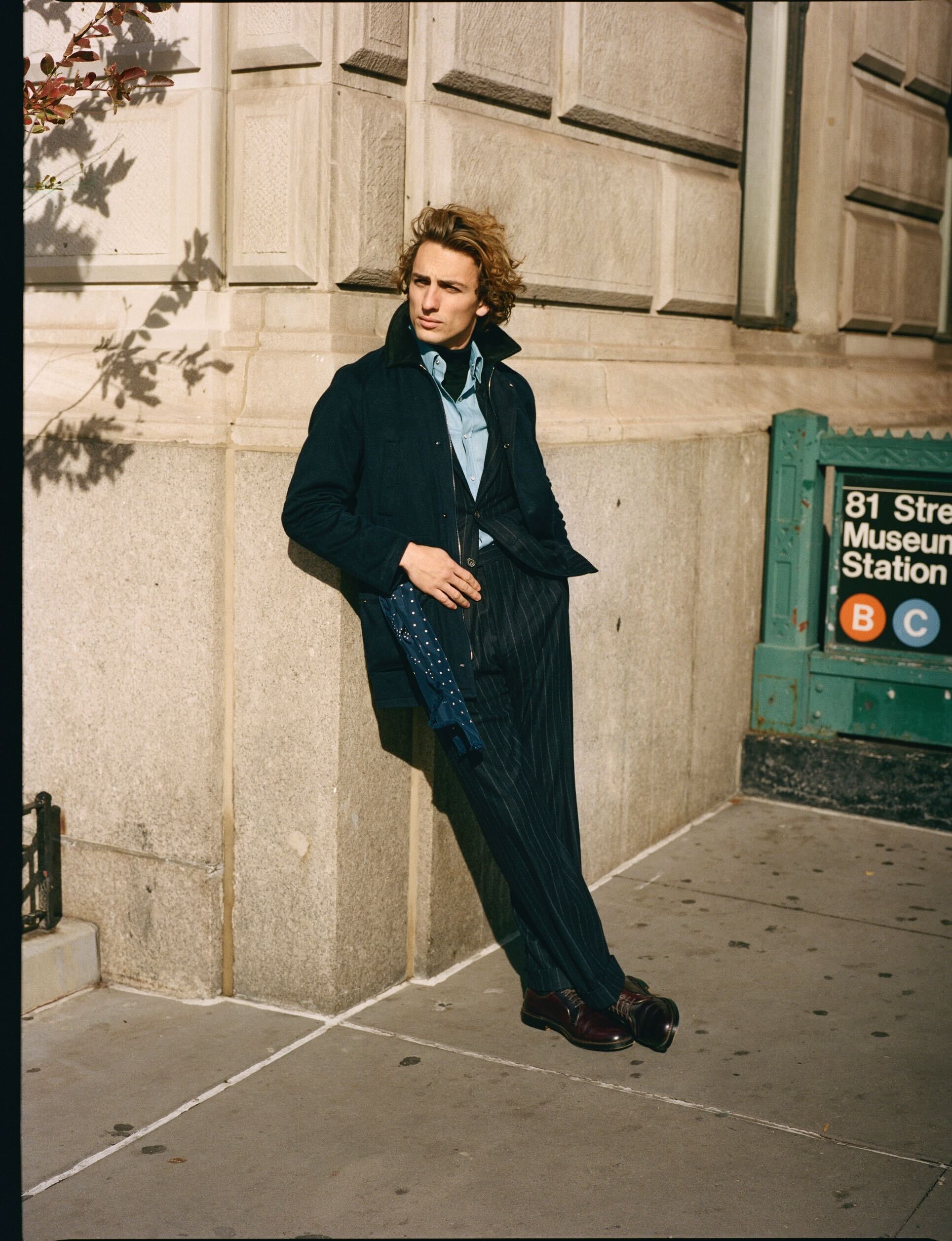 MTO Navy Hopsack Waverly Blazer – JMueser