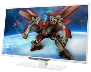 AOCブランドの31.5型フルHD液晶モニターと 17.3インチUSB接続モニター