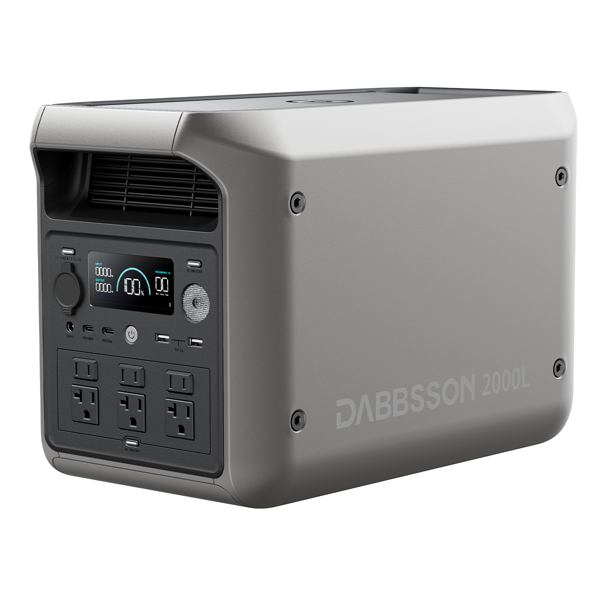 Dabbsson 2000L ポータブル電源 | 2048Wh,2200W
