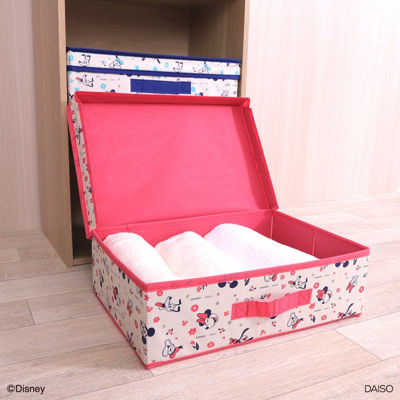 フタ付収納ボックス、カラーBOX対応、ハーフサイズ（ミッキー