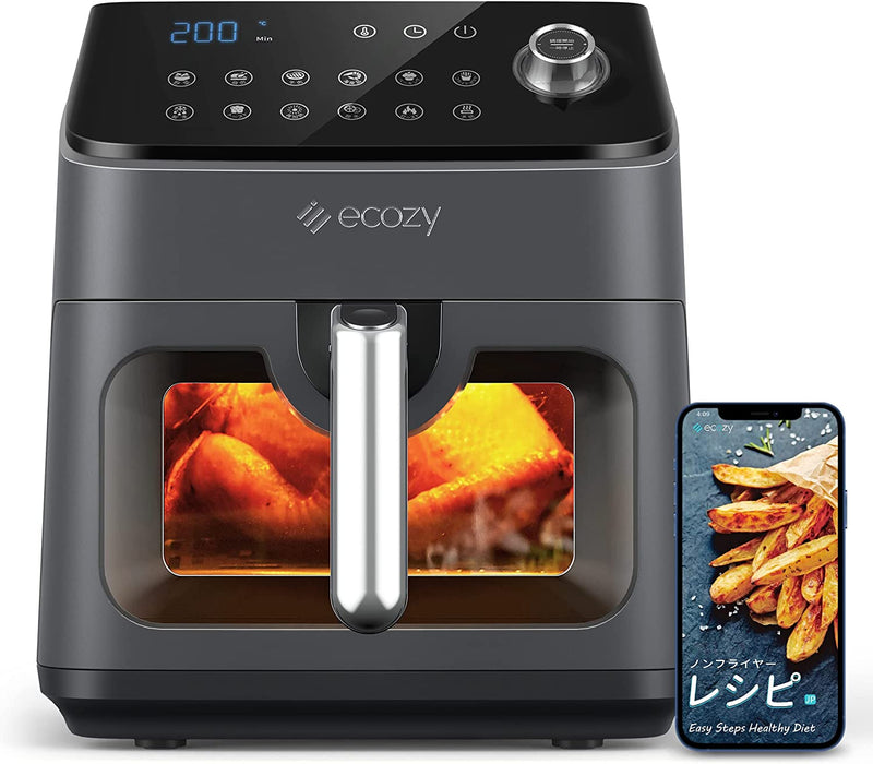 ノンフライヤー 【新モデル材質UP！・透明窓】 4.3L大容量 1-4人 中断