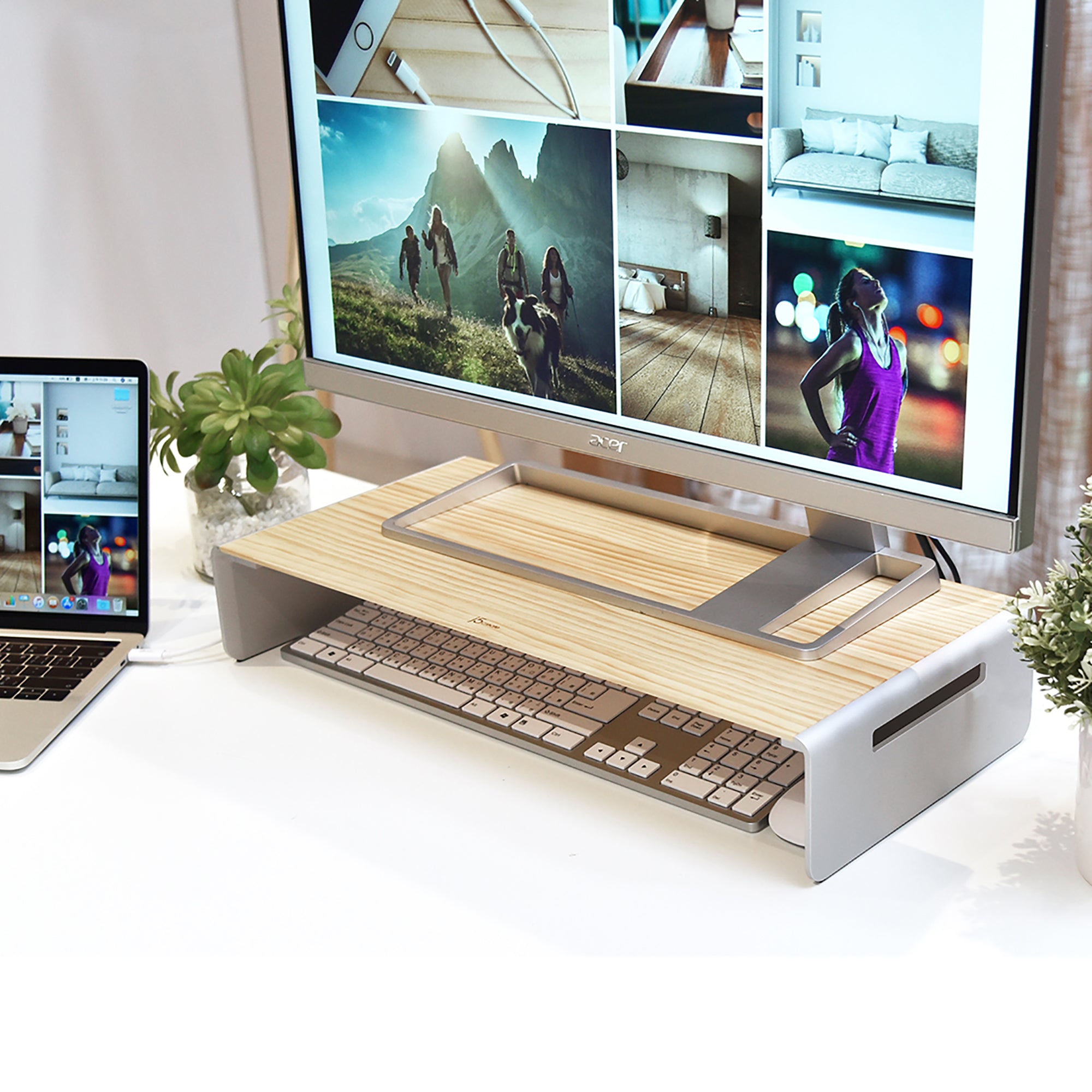 JCT125 無垢材天板モニタースタンド（生産終了） – new-jp-j5create