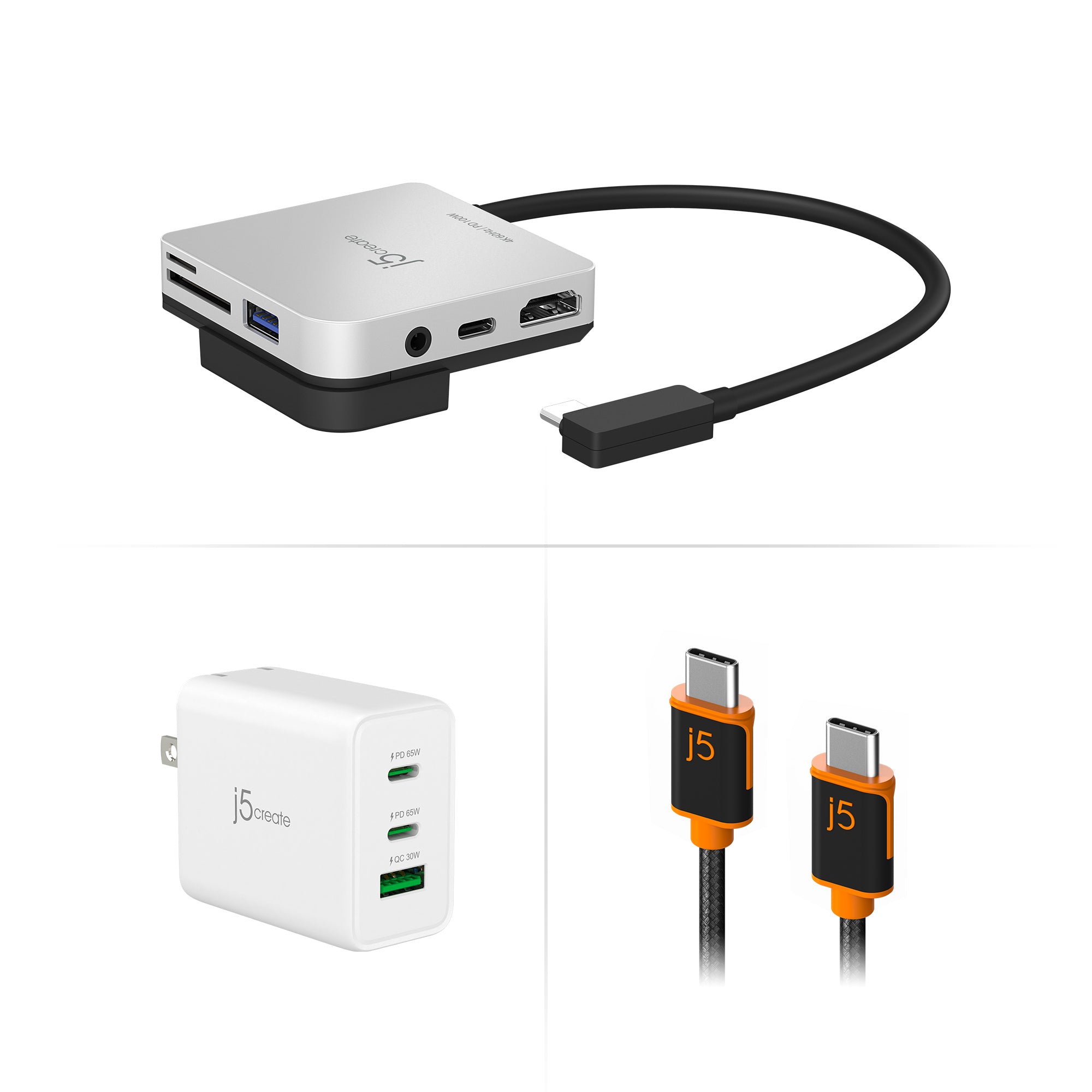 iPad Pro/Airドック&PD65W充電器&ケーブルセット – new-jp-j5create