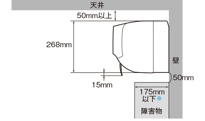 仕様 / 寸法 | P-Fシリーズ | エアコン：シャープ