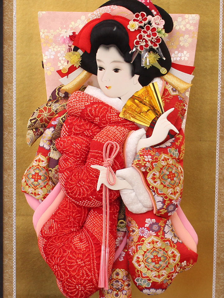 23号押絵羽子板飾り かの子華流水 ケース飾り – 寿鳳人形の東芸