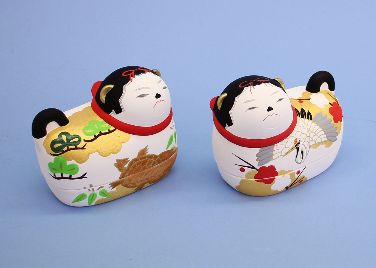 畑萬陶芸 着物皿 豆皿 小皿 雛祭り 犬筥 張り子犬 鯛 めで鯛 七五三