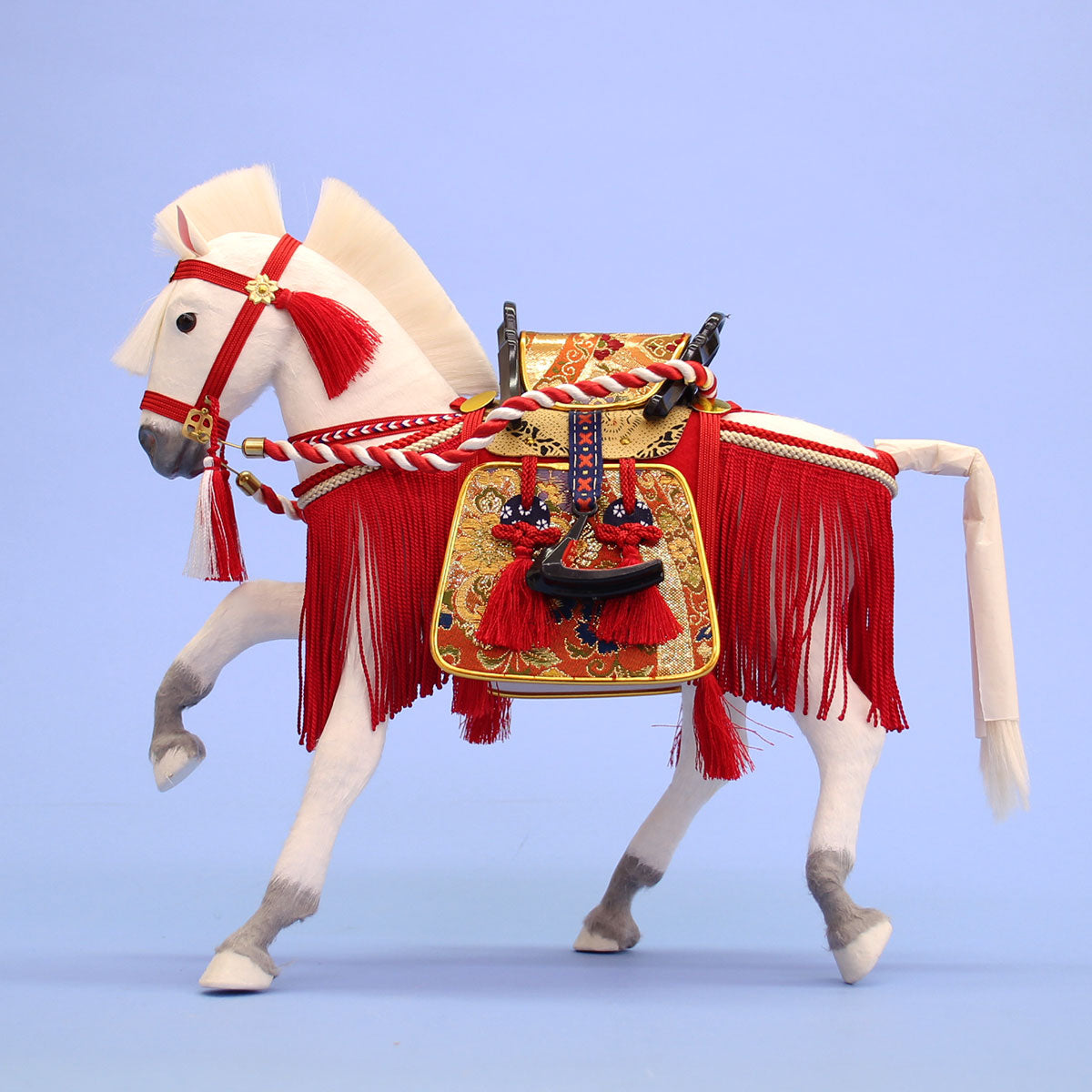 飾り馬 10号奉書馬出し飾り（白馬）｜五月人形｜初節句 – 寿鳳人形の東芸