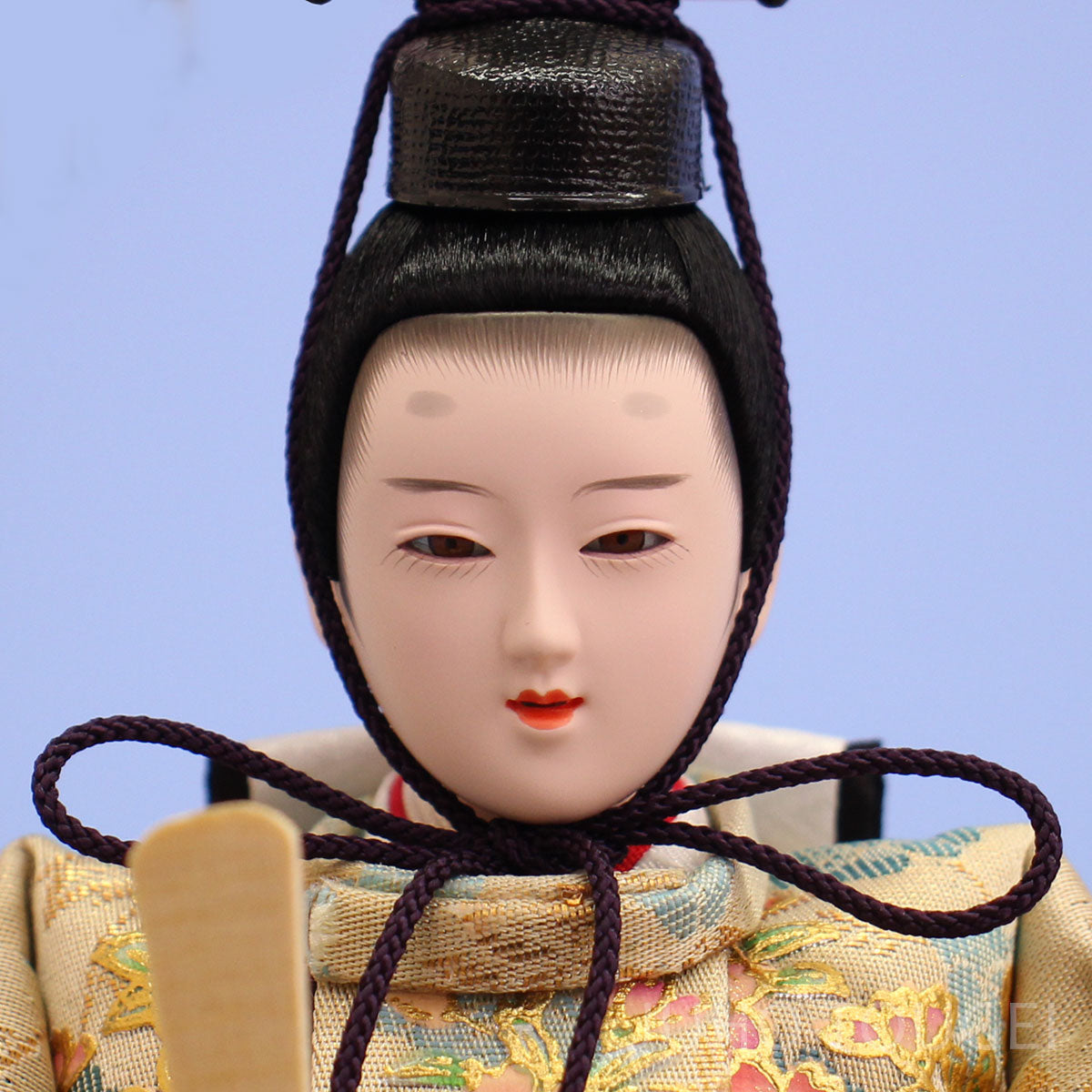 雛人形 ケース飾り 二人 幅38cm｜ガラスケース固定型 小芥子親王 窓