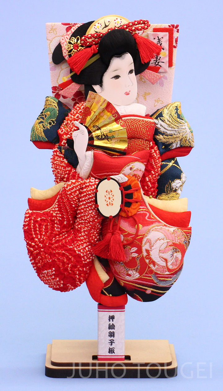 押絵羽子板10号 鹿の子華舞 スタンド付き – 寿鳳人形の東芸