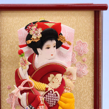 99壁掛飾り 高さ60cm 15号押絵羽子板 美人絵巻 三河木綿 – 寿鳳人形