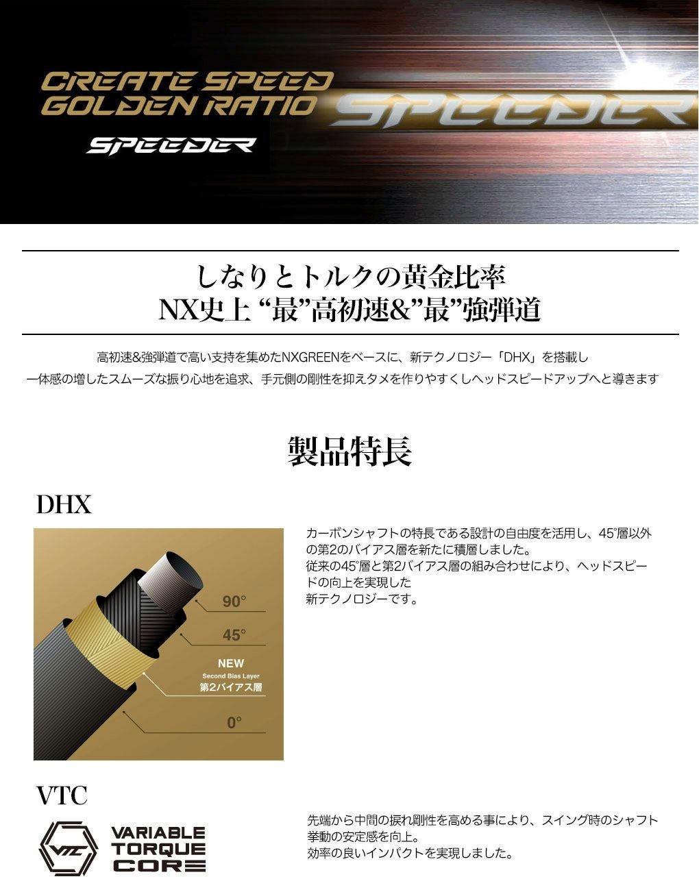 キャロウェイ スリーブ付きシャフト 2025 SPEEDER NX GOLD フジクラ