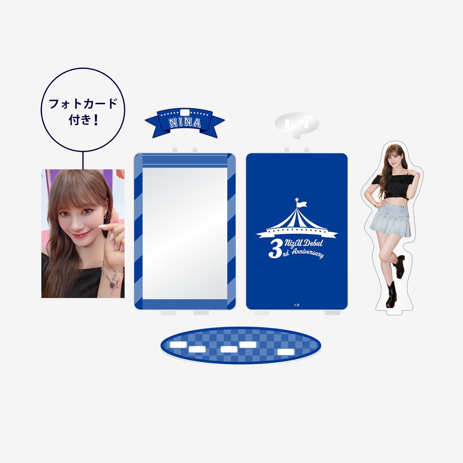 PHOTO CARD STAND - NINA / NiziU『Debut 3rd Anniversary』 – JYP