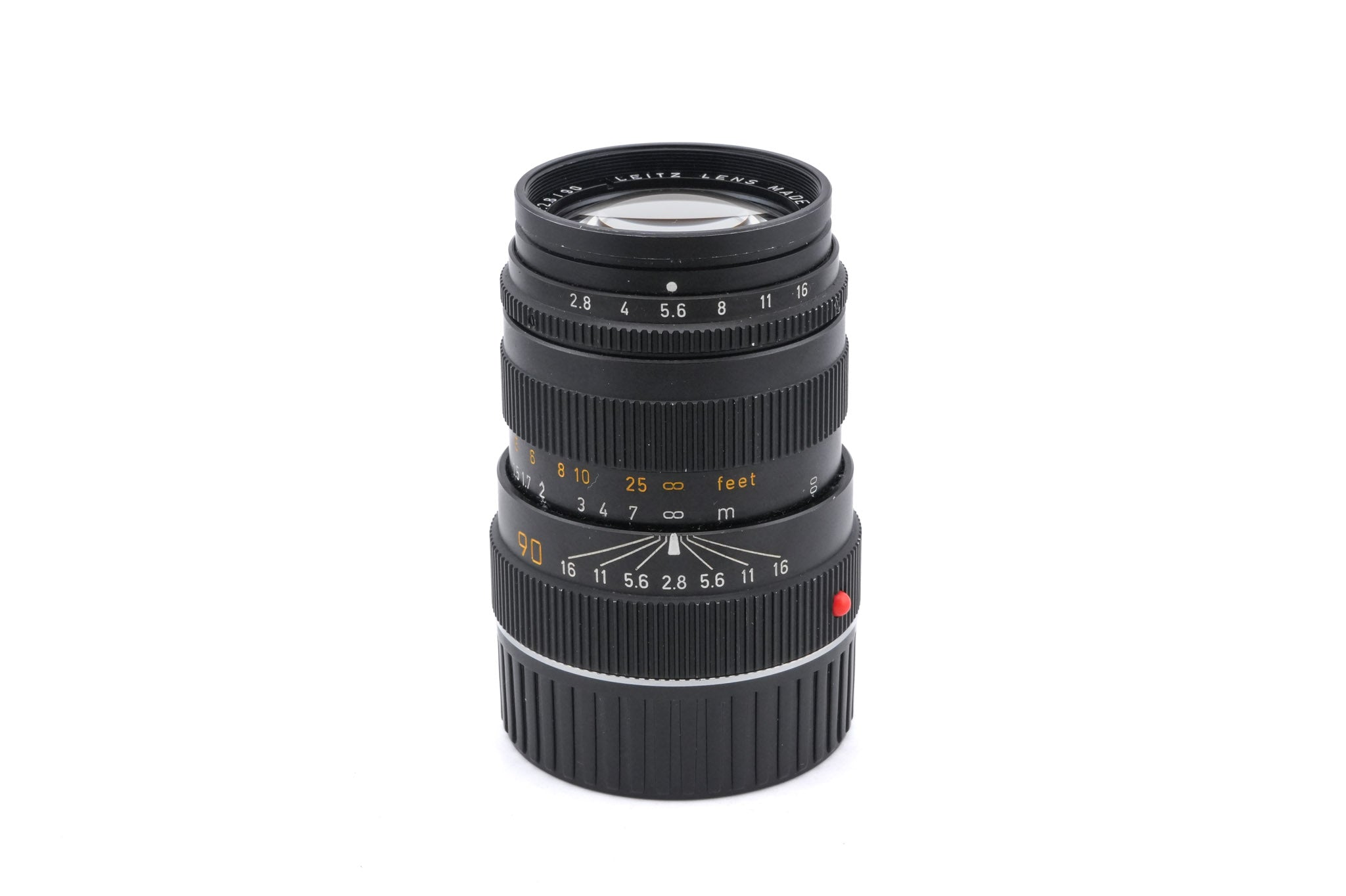 Leica 90mm f2.8 Elmarit-M (Black, 11807) - Lens – Kamerastore