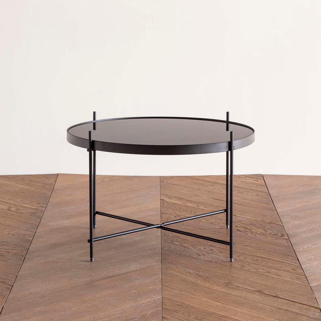 Round Modern Metal Side Table - L – KANADEMONO