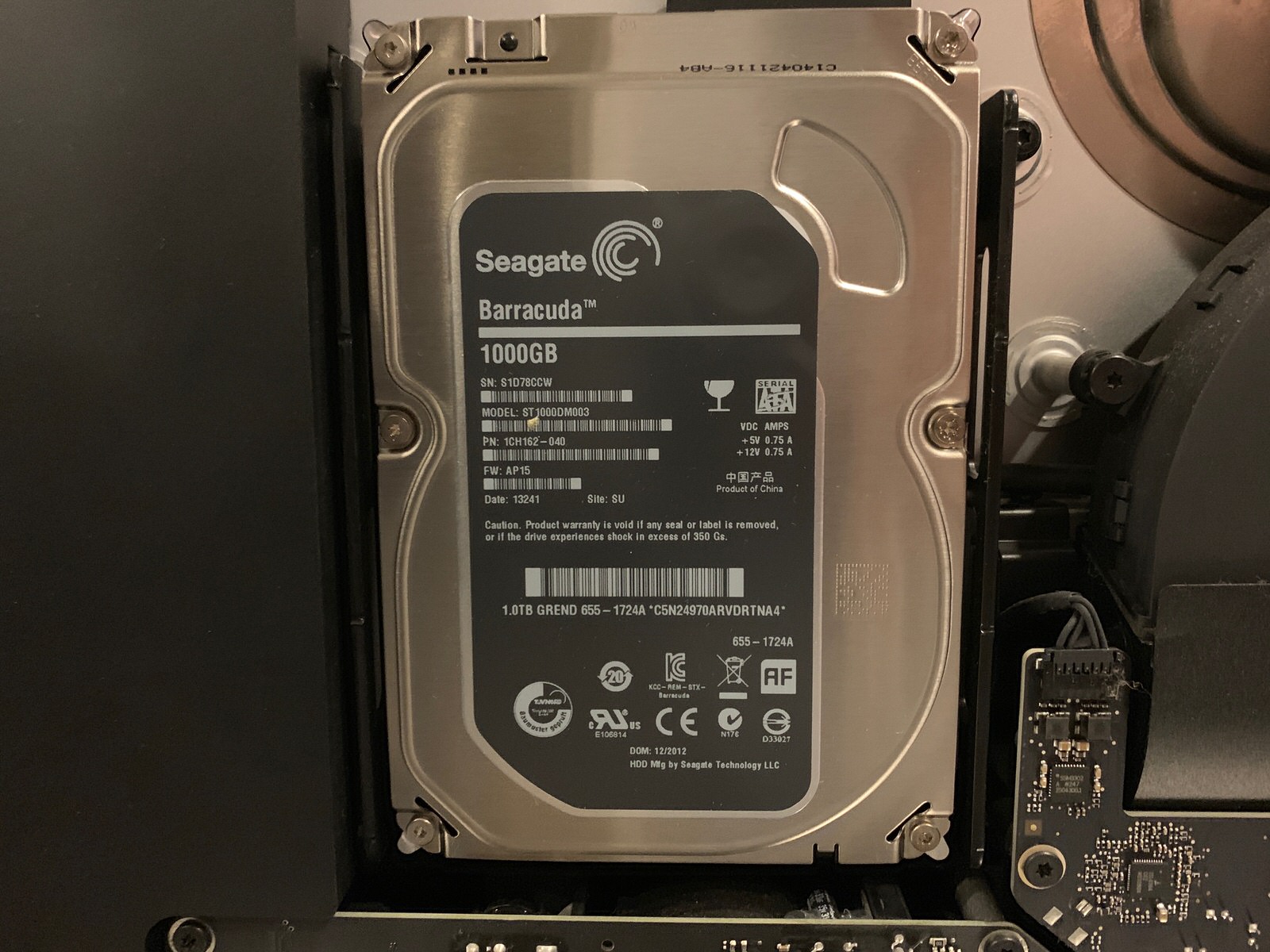 iMac Late 2012 27インチ（MD096J/A）のHDDをSSDに換装してみた | mozlog