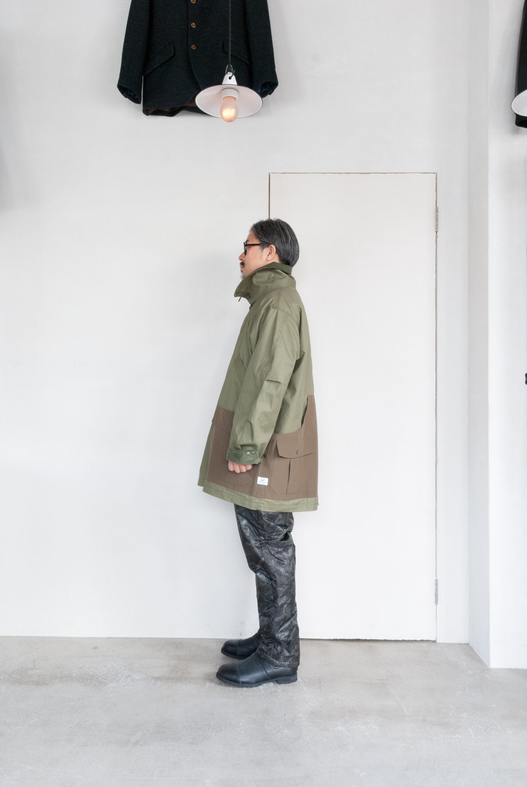 SASSAFRAS Botanical Scout Tube Coat C/N Oxford Olive | kado〔カド