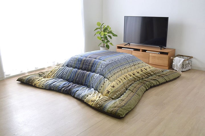 ギャッベ柄 こたつ布団 長方形 掛け単品 約205×245cm