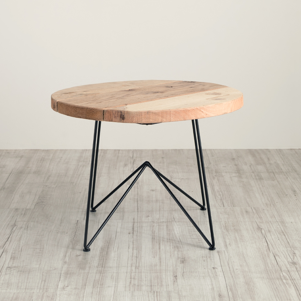 アイアンフレームラウンドローテーブル sui 家具の製造・販売 友安製作所