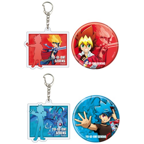 アクリルキーホルダー＆缶バッジセット「遊☆戯☆王SEVENS」(全2