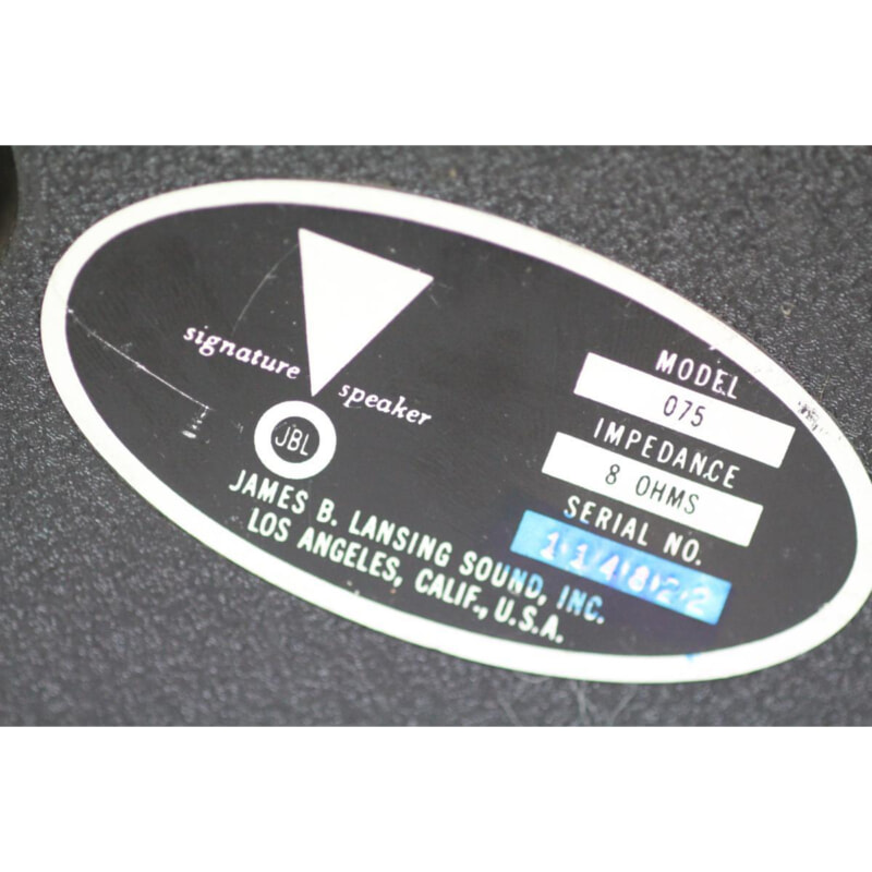 買取実績 |JBL 075 ホーン型トゥイーターユニット ペア - 大阪 京都