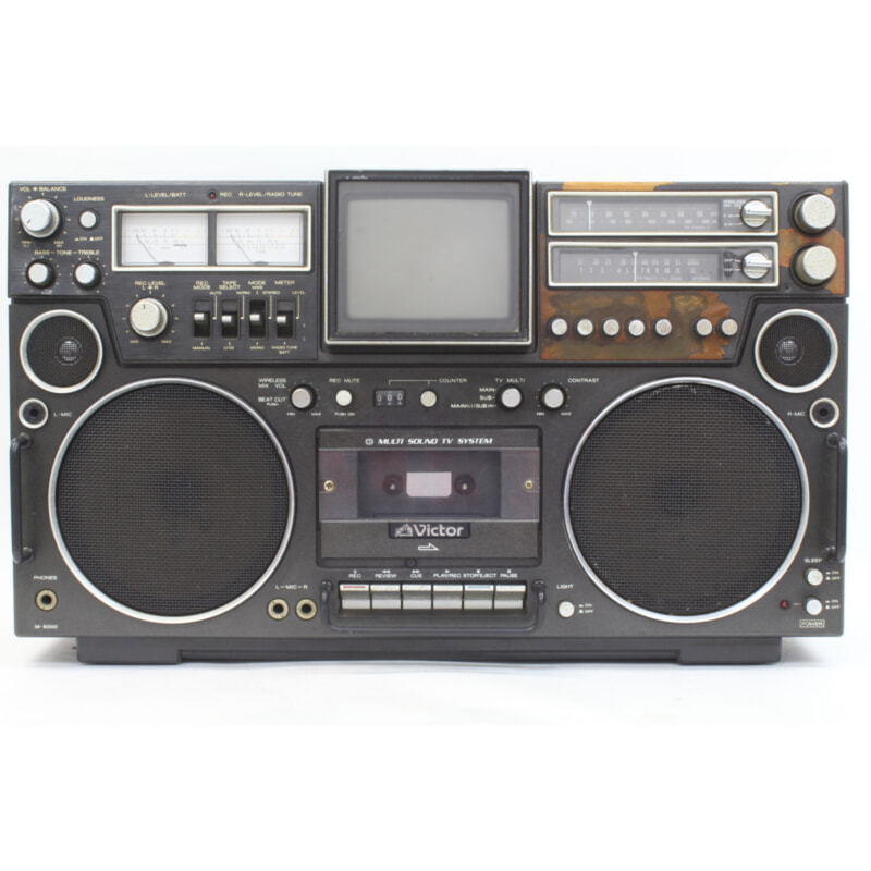 買取実績 |VICTOR ビクター M-8000 ブラウン管TV搭載ラジカセ - 奈良