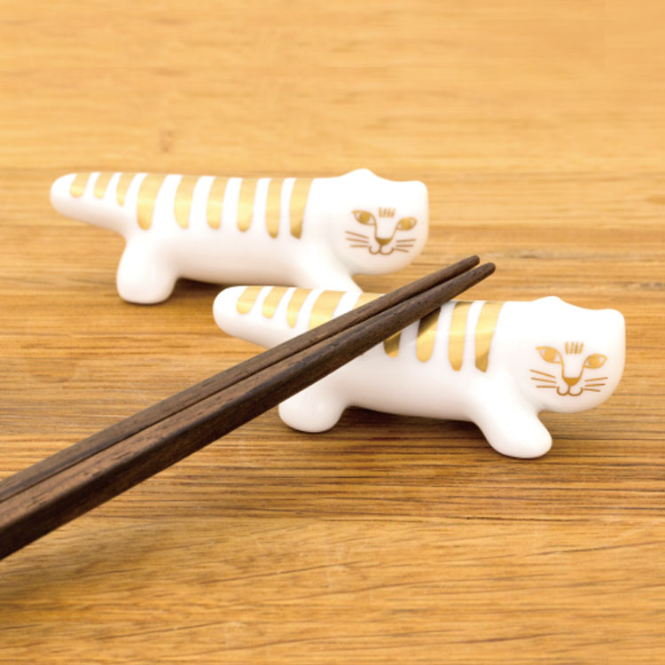 リサラーソン LisaLarson マイキー箸置きセット 金 リサ・ラーソン