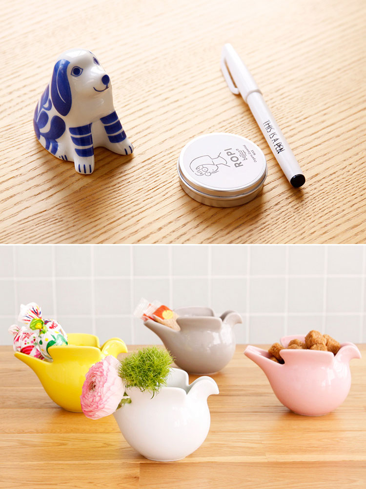 LisaLarson リサ・ラーソン 陶器 とりをみるいぬ Lisa Larson