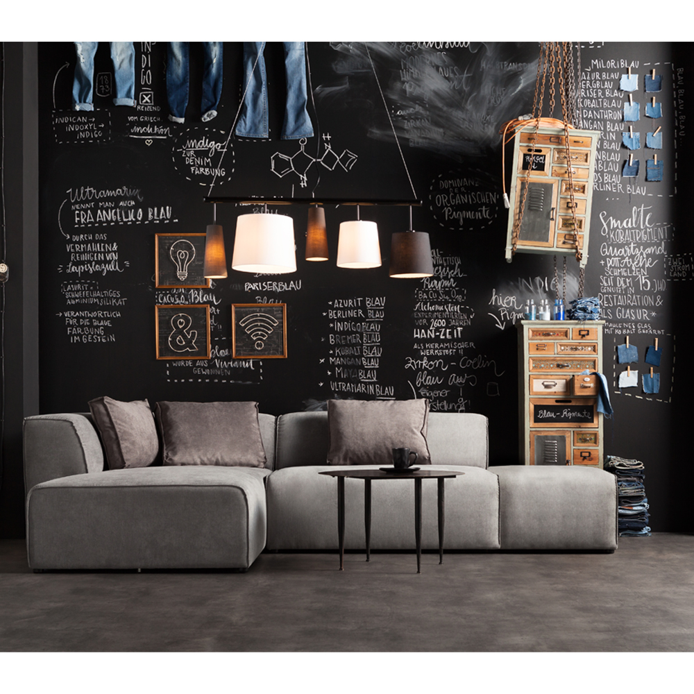 インフィニティ セミオットマン エレメンツ グレー レフト ソファ - L