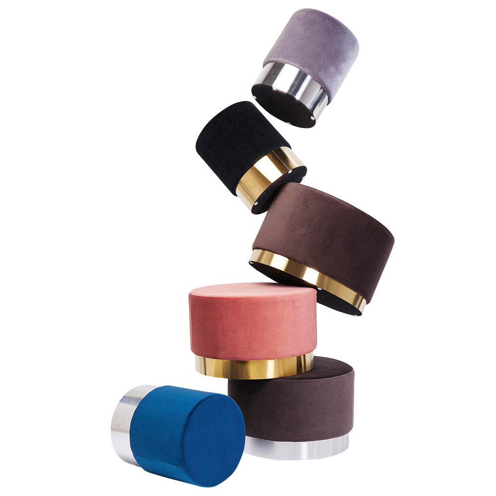 チェリー ブラックブラス O35cm スツール * - スツールの通販 ｜【KARE