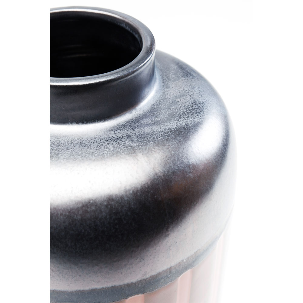 廃番】モッカ ストライプ 28cm フラワーベース - 花瓶・フラワーベース