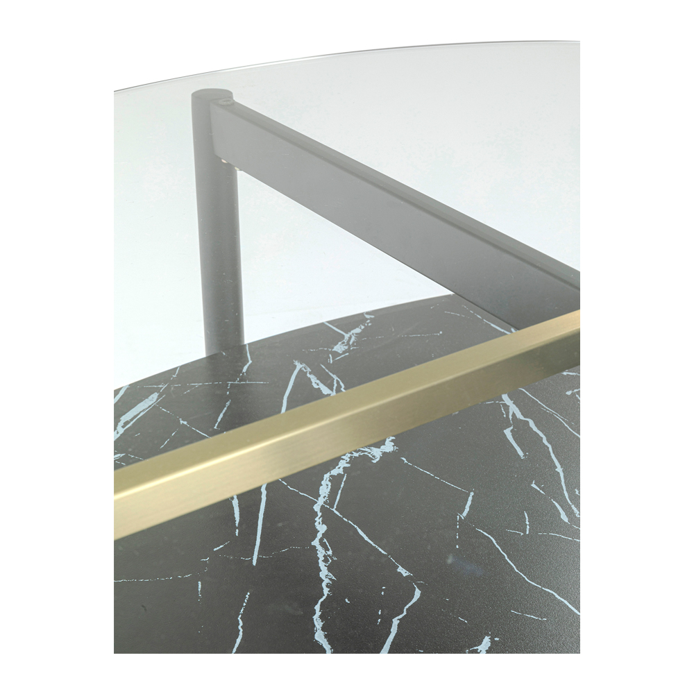 販売終了】ノブレス オーバル 97x91cm コーヒーテーブル - ロー