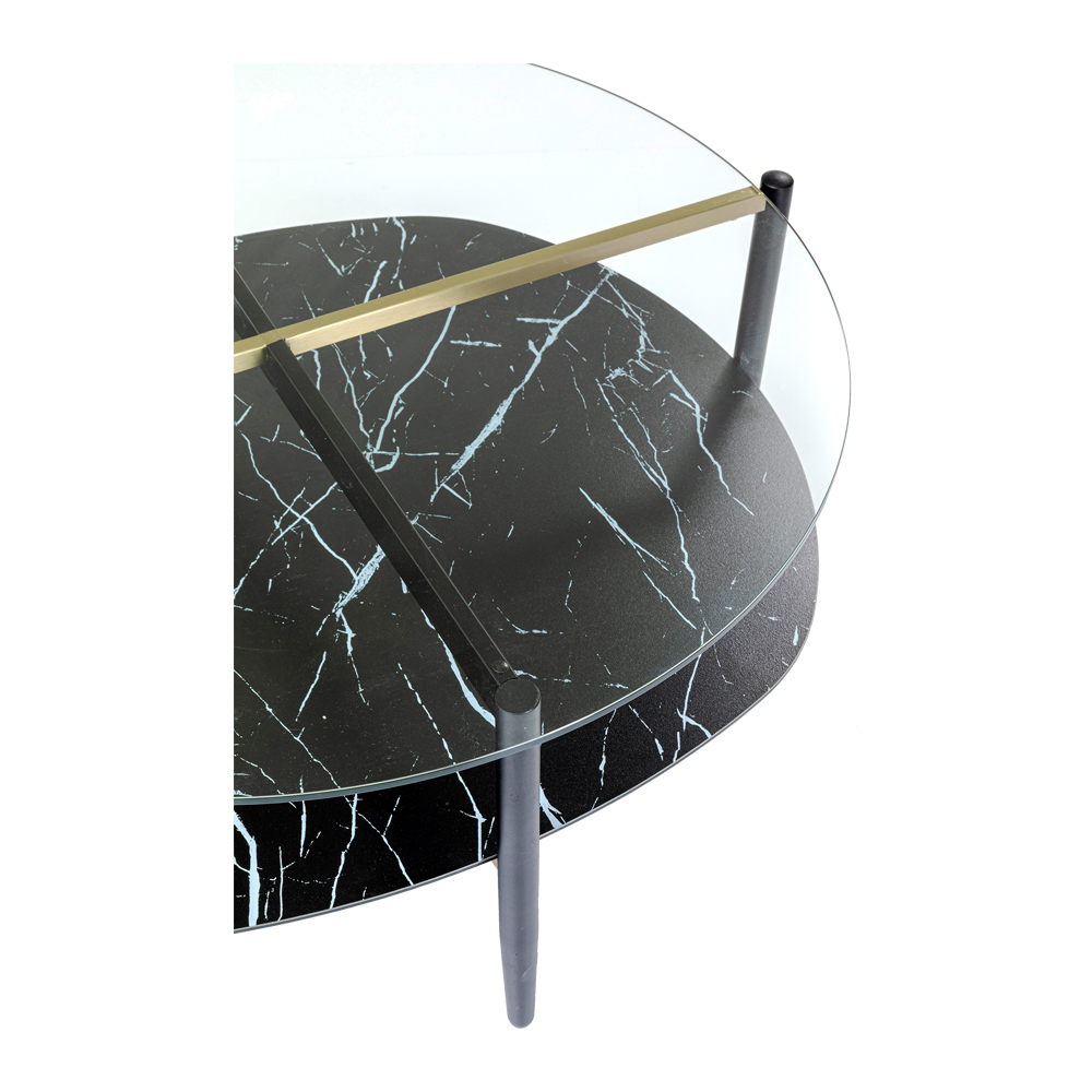 販売終了】ノブレス オーバル 97x91cm コーヒーテーブル - ロー