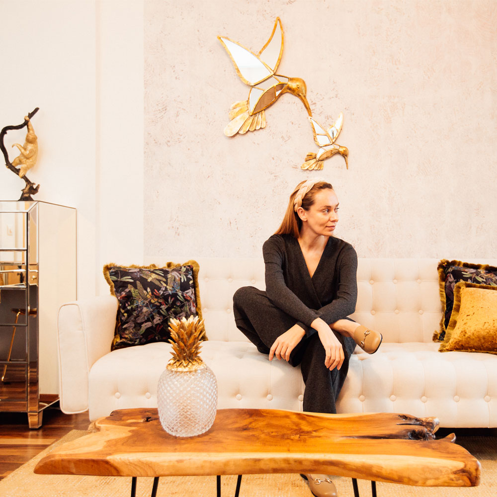 ハミングバードミラー ウォールデコレーション - 壁インテリアの通販