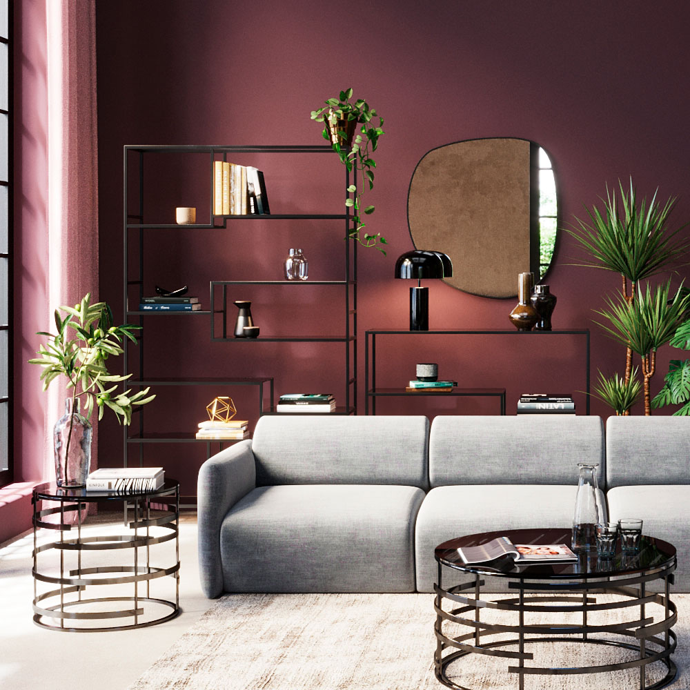 ロフトブラック195x115cm シェルフ - ラック・シェルフ・棚の通販