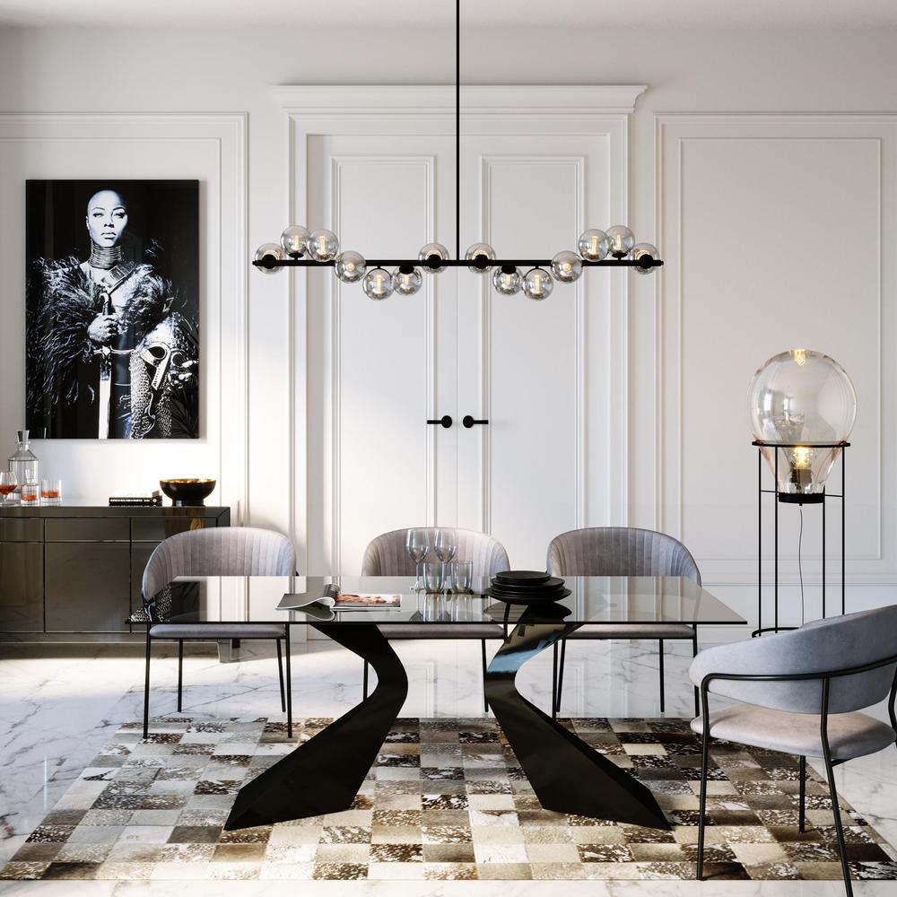 グロリア ブラック 200x100cm ダイニングテーブル - ダイニング