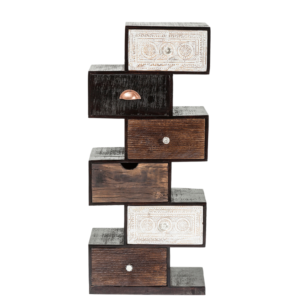 廃番】フィンカジグザグ（6Drw） キャビネット - リビングボード