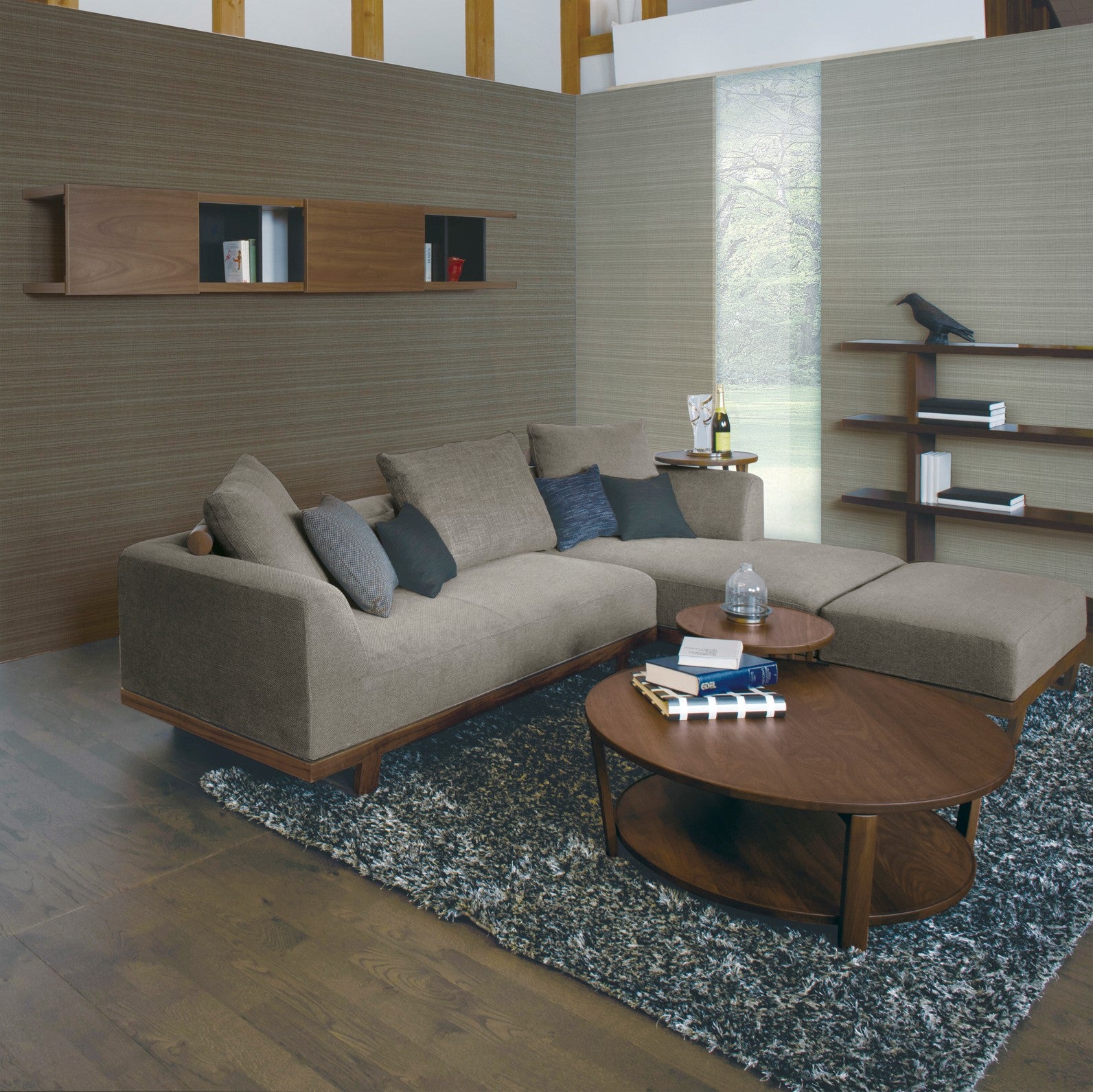 MODE センターテーブル(Φ850・1000)(ウォールナット) – 柏木工株式会社