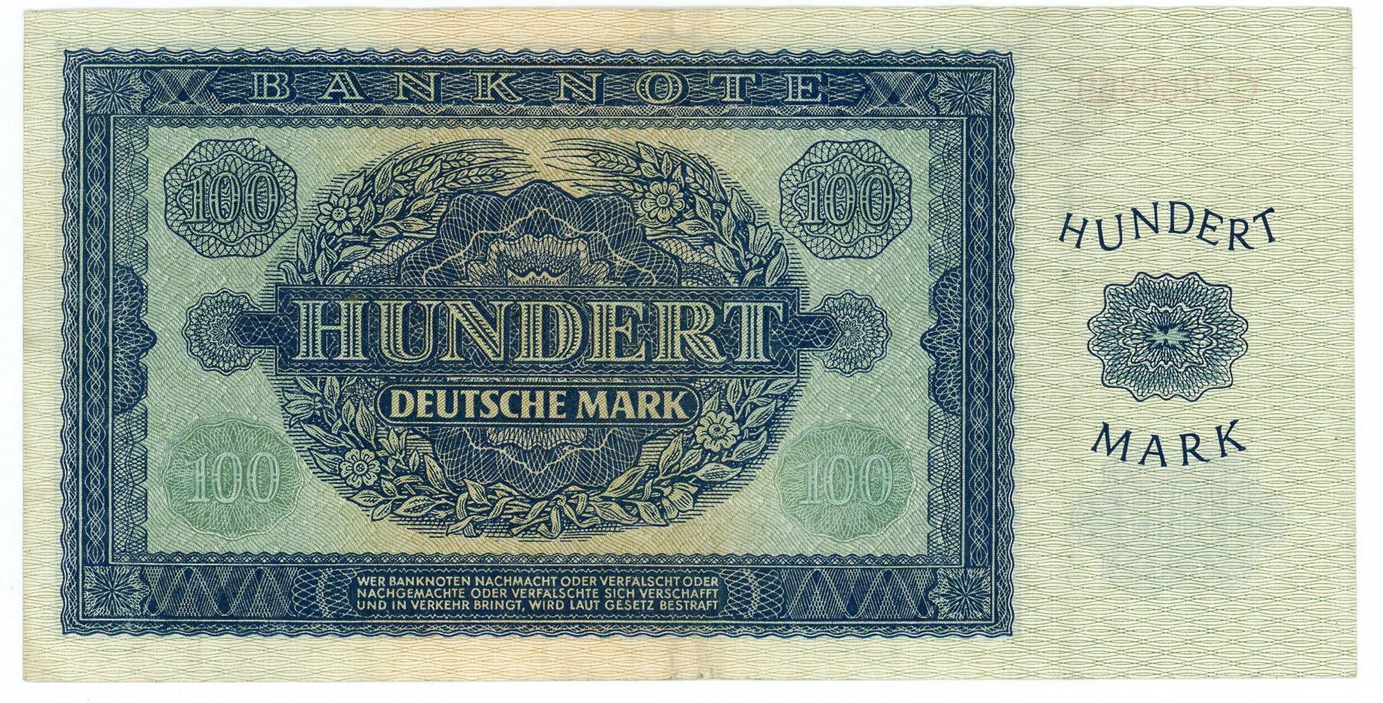 Germany - DDR 100 Deutsche Mark 1948 | Katz Auction