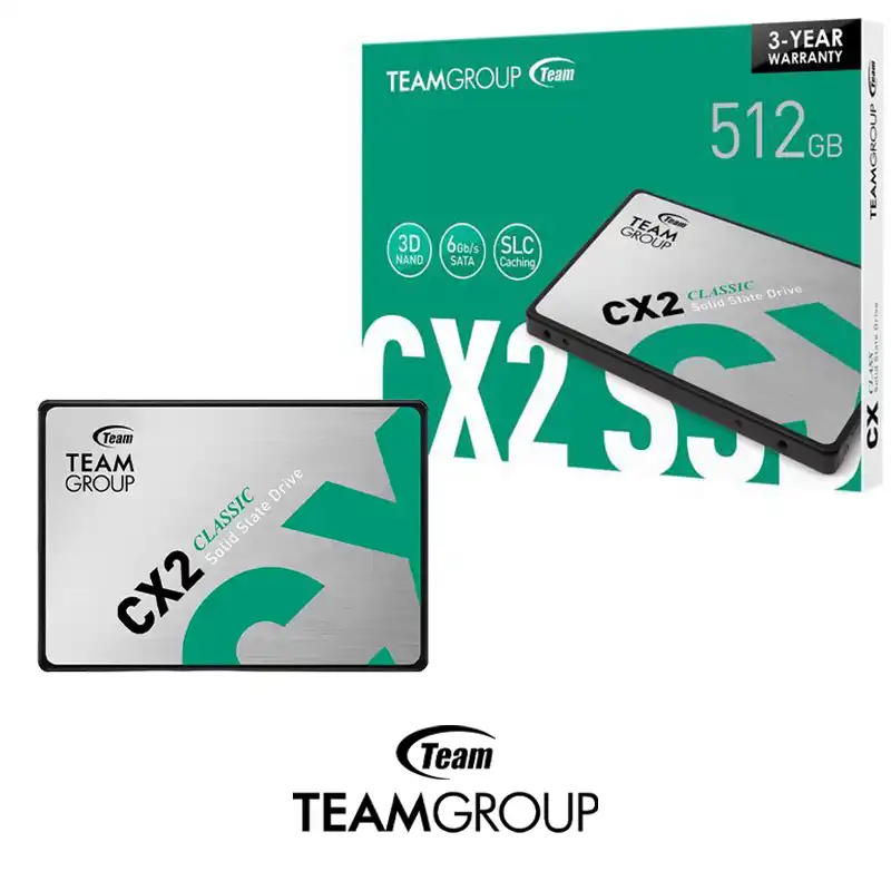 SSD TEAMGROUP 512GB CX2 SATA - KhabirTech