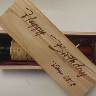 ヴィンテージ木箱 フルボトル1本用 【ラッピング】 ヴィンテージワイン