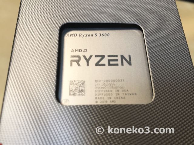 AMD｢Ryzen 5 3600｣と｢Wraith Stealth｣｢Wraith PRISM｣