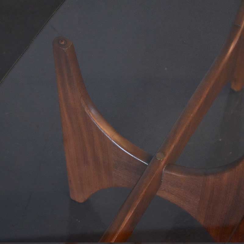 ヴィンティージ ミッドセンチュリー ガラストップ センターテーブル