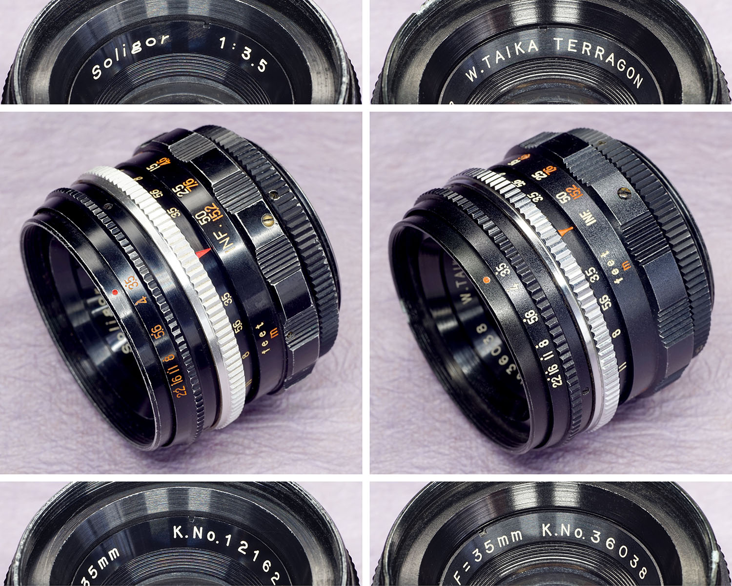 初期ミランダ用ソリゴールレンズとその周辺／さまざまな記号編（中編